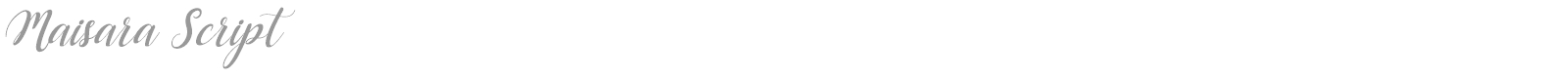 Maisara Script font preview
